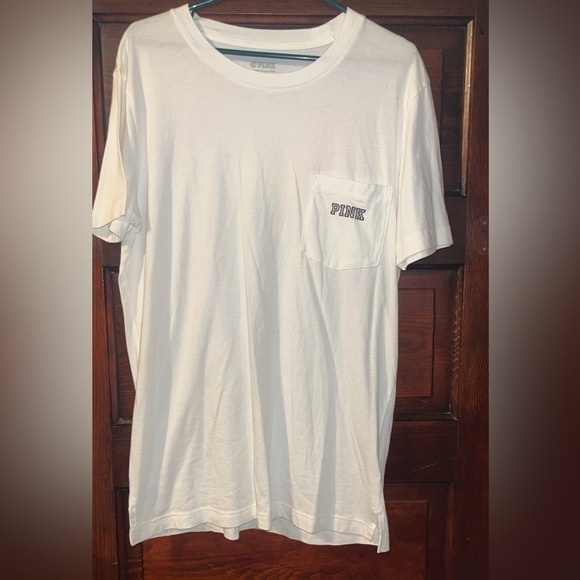 PINK rainbow tee oversized small NWOT - Picture 3 of 5